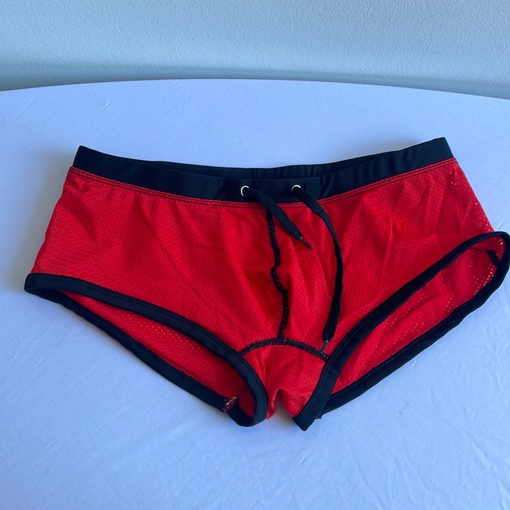 Red Pool Boy Swim Brief Medium